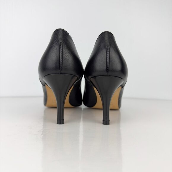 FILIPPA K Classic Leather Pointed Toes‎ EUC Designer Black Stilettos Pumps sz 38 - Picture 5 of 13